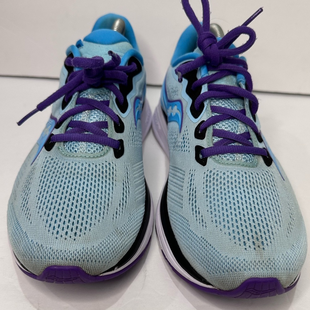Saucony Women's Athletic Shoes - Light Blue and Purple - Picture 3 of 8